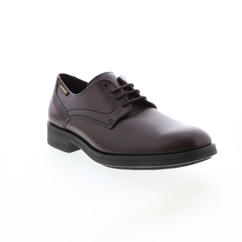 Mephisto Smith Mens Brown Leather Lace Up Oxfords & Lace Ups Plain Toe Shoes