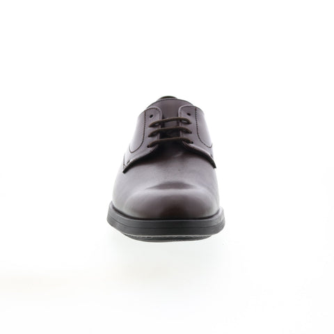 Mephisto Smith Mens Brown Leather Lace Up Oxfords & Lace Ups Plain Toe Shoes