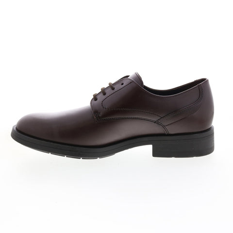 Mephisto Smith Mens Brown Leather Lace Up Oxfords & Lace Ups Plain Toe Shoes