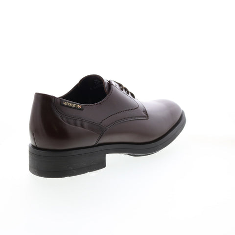 Mephisto Smith Mens Brown Leather Lace Up Oxfords & Lace Ups Plain Toe Shoes
