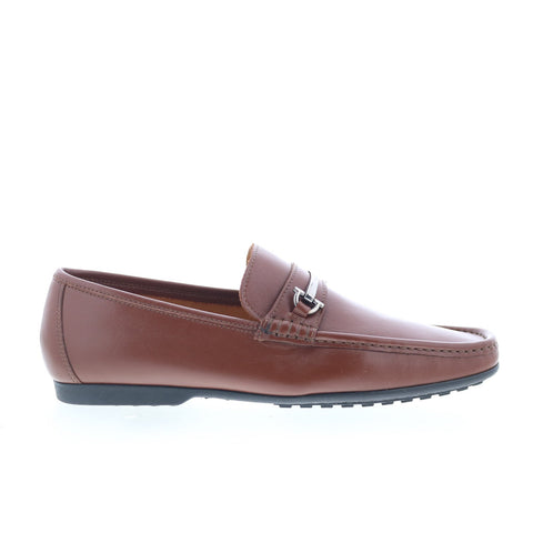 Zelli Italia Calfskin Bit Driver Mens Brown Loafers & Slip Ons Casual Shoes