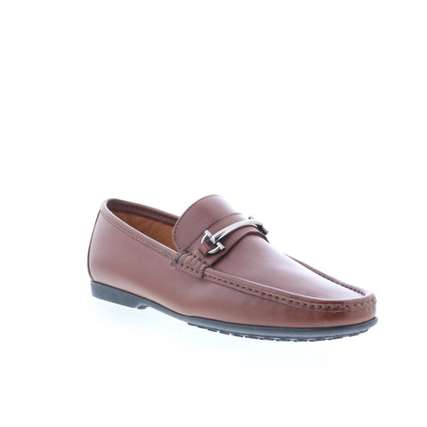Zelli Italia Calfskin Bit Driver Mens Brown Loafers & Slip Ons Casual Shoes