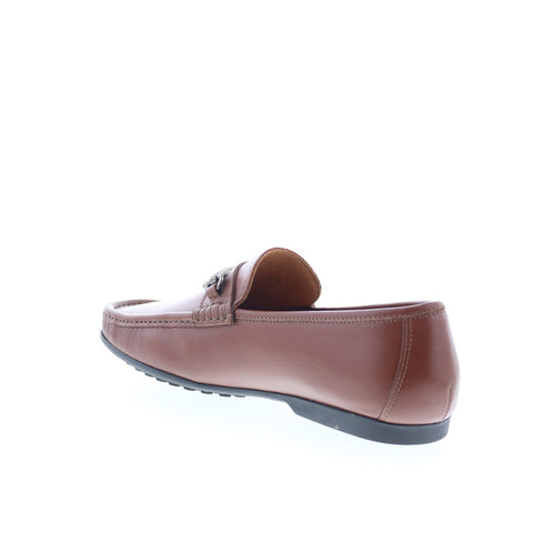 Zelli Italia Calfskin Bit Driver Mens Brown Loafers & Slip Ons Casual Shoes