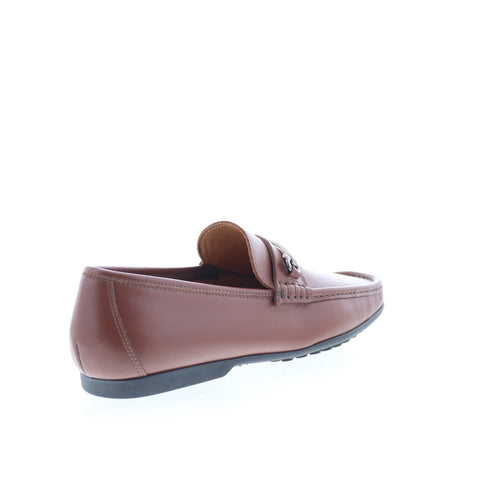 Zelli Italia Calfskin Bit Driver Mens Brown Loafers & Slip Ons Casual Shoes