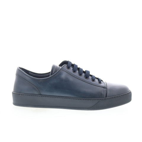 Zelli Italia Notte Capri Sneaker Mens Blue Leather Lifestyle Sneakers Shoes