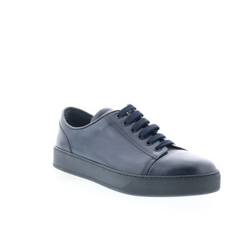 Zelli Italia Notte Capri Sneaker Mens Blue Leather Lifestyle Sneakers Shoes