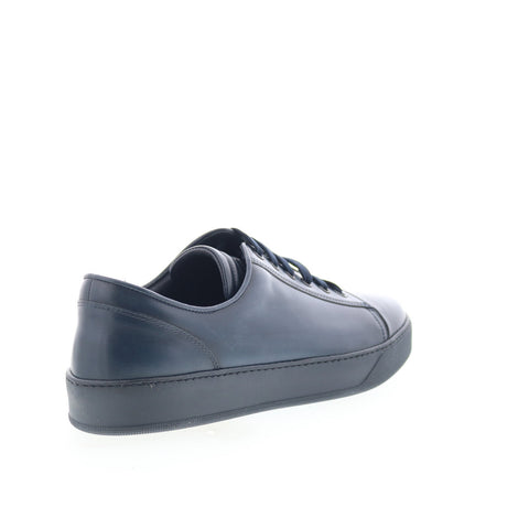 Zelli Italia Notte Capri Sneaker Mens Blue Leather Lifestyle Sneakers Shoes