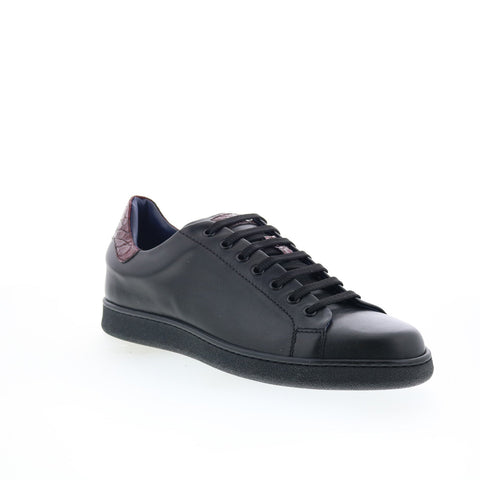 Zelli Italia Calf & Crocodile SMPL-SK-019 Mens Black Lifestyle Sneakers Shoes