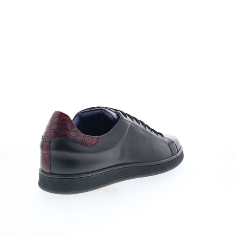 Zelli Italia Calf & Crocodile SMPL-SK-019 Mens Black Lifestyle Sneakers Shoes