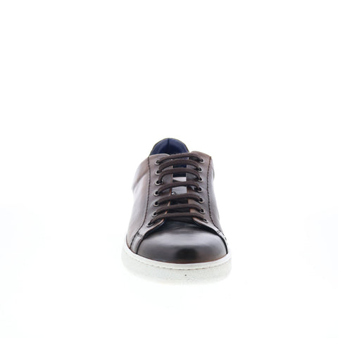 Zelli Italia Calfskin & Crocodile Mens Brown Lifestyle Sneakers Shoes