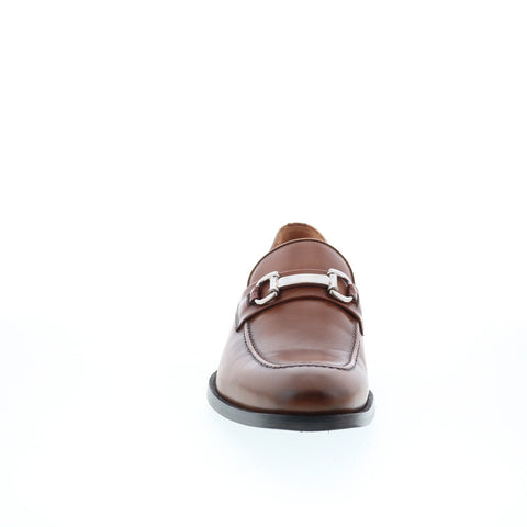 Zelli Italia Giordano Calfskin Horsebit Loafer Mens Brown Loafers Casual Shoes