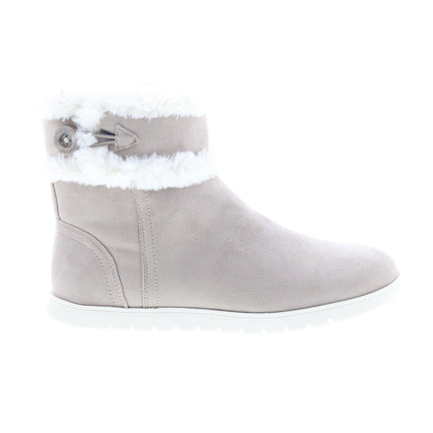 Easy Spirit Snowy 2 SESNOWY2 Womens Gray Canvas Casual Dress Boots