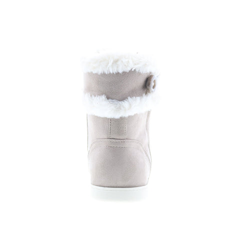 Easy Spirit Snowy 2 SESNOWY2 Womens Gray Canvas Casual Dress Boots