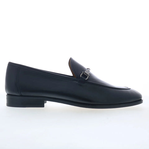 Mezlan Soft Calf Ornament 29951 Mens Black Loafers & Slip Ons Penny Shoes