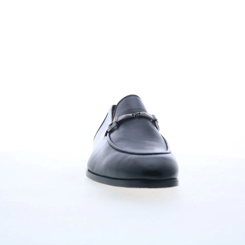 Mezlan Soft Calf Ornament 29951 Mens Black Loafers & Slip Ons Penny Shoes
