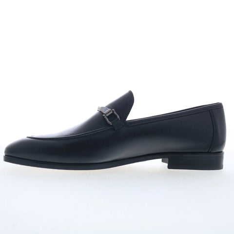 Mezlan Soft Calf Ornament 29951 Mens Black Loafers & Slip Ons Penny Shoes