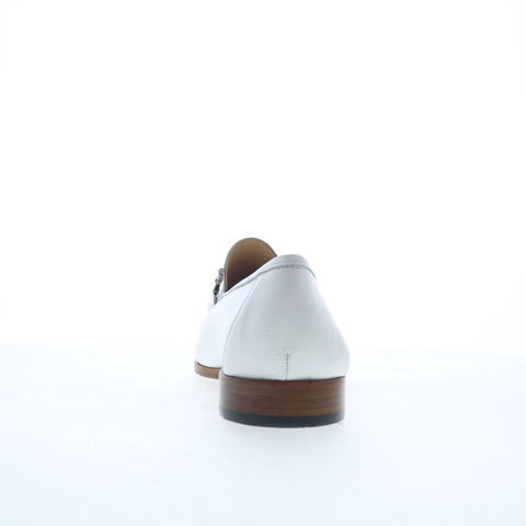 Mezlan Soft Calf Ornament 29952 Mens White Loafers & Slip Ons Casual Shoes