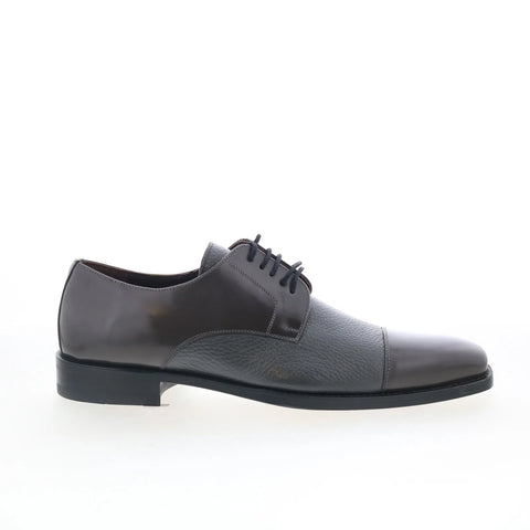 Mezlan Soka SOMEGRALEMECA Mens Gray Leather Oxfords & Lace Ups Cap Toe Shoes