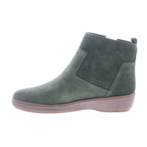 Easy Spirit Sol SESOL Womens Green Wide Suede Casual Dress Boots