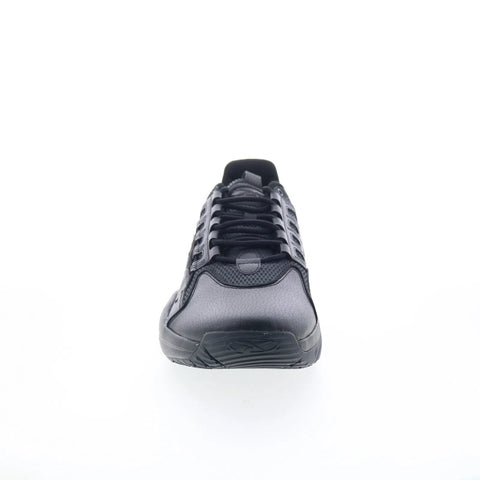 Reebok Solution Mid Mens Black Synthetic Lace Up Athletic Basketball Shoes