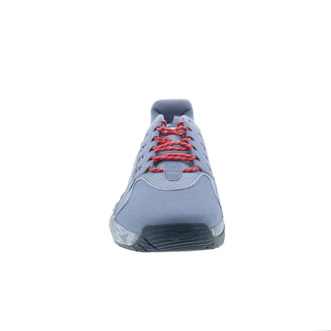 Reebok Solution Mid Mens Blue Synthetic Lace Up Athletic Basketball Shoes