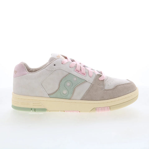 Saucony Sonic Low S60775-1 Womens Gray Suede Lace Up Lifestyle Sneakers Shoes