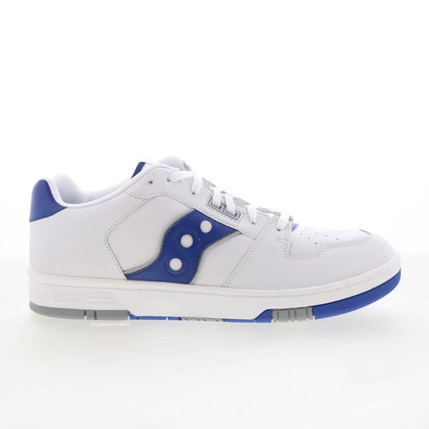 Saucony Sonic Low S70749-1 Mens White Leather Lifestyle Sneakers Shoes