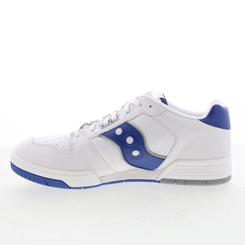 Saucony Sonic Low S70749-1 Mens White Leather Lifestyle Sneakers Shoes