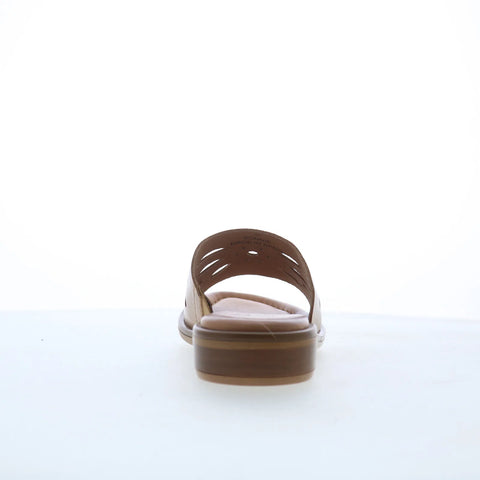 Miz Mooz Sonnie Womens Brown Leather Slip On Slides Sandals Shoes