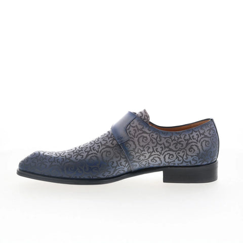 Mezlan Soria 21554 Mens Gray Leather Loafers & Slip Ons Casual Shoes