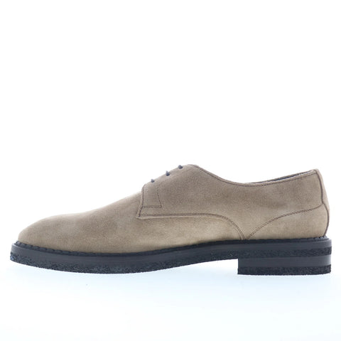 Di Bianco Soverate Suede Mens Beige Suede Oxfords & Lace Ups Casual Shoes