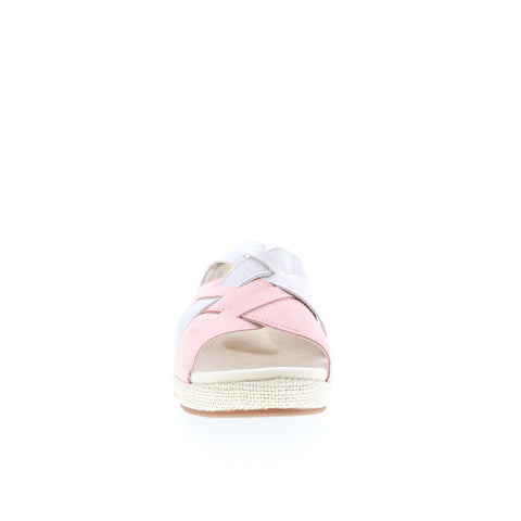 Spenco Memphis SP1011COC Womens Pink Suede Wedges Sandals Shoes