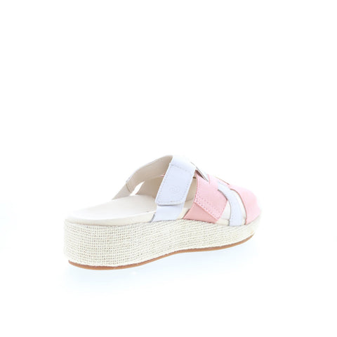 Spenco Memphis SP1011COC Womens Pink Suede Wedges Sandals Shoes