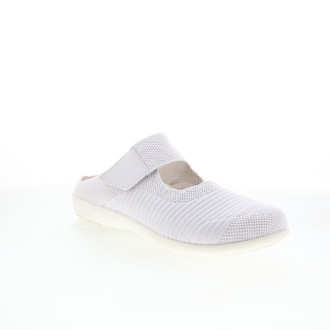 Spenco Magnolia Slip-On SP1012WHT Womens White Mary Jane Flats Shoes