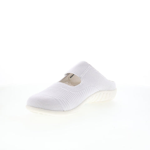 Spenco Magnolia Slip-On SP1012WHT Womens White Mary Jane Flats Shoes