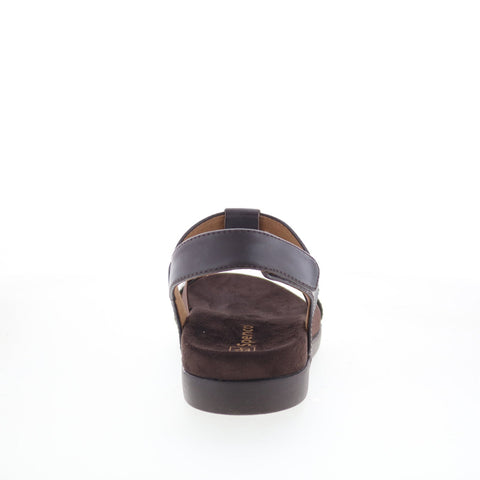 Spenco Anabel SP1059FFR Womens Brown Leather Strap Sandals Shoes