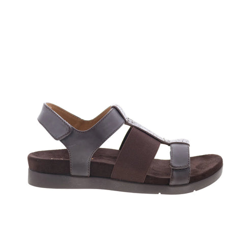 Spenco Anabel SP1059FFR Womens Brown Leather Strap Sandals Shoes