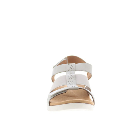 Spenco Anabel SP1059GRY Womens Gray Leather Strap Sandals Shoes