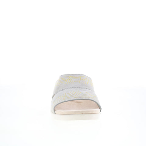Spenco Twilight Ellie SP1070LGR Womens Gray Suede Slides Sandals Shoes