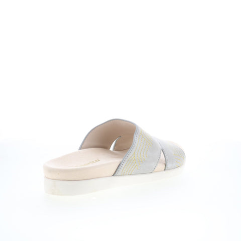 Spenco Twilight Ellie SP1070LGR Womens Gray Suede Slides Sandals Shoes