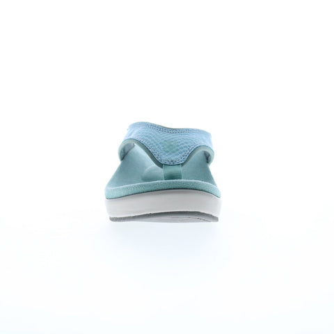 Spenco Weekend Wedge SP1076MBL Womens Blue Synthetic Wedges Sandals Shoes