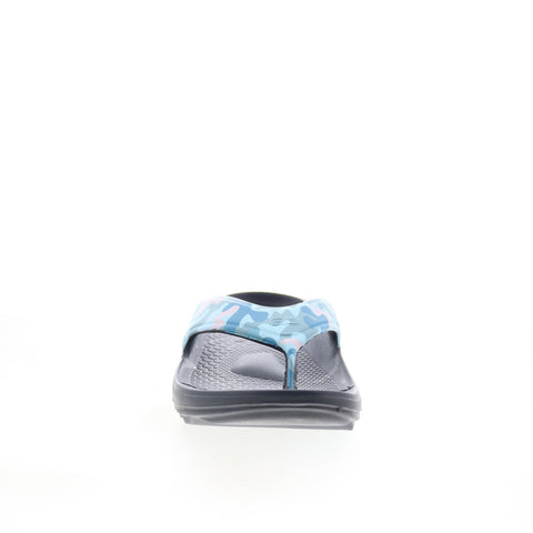 Spenco Fushion 2 SP1081PCM Womens Blue Synthetic Flip-Flops Sandals Shoes