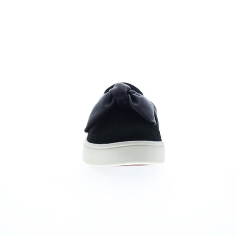 Spenco Barbados Slide SP1089BLK Womens Black Suede Mule Sandals Shoes