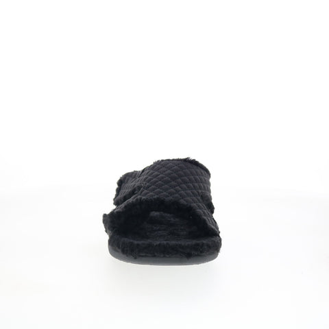 Spenco Janie Slipper SP1113BLK Womens Black Canvas Slides Slippers Shoes