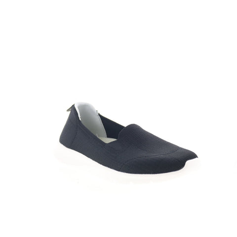 Spenco Comfort Stretch Ease SP1201BLK Womens Black Mesh Loafer Flats Shoes