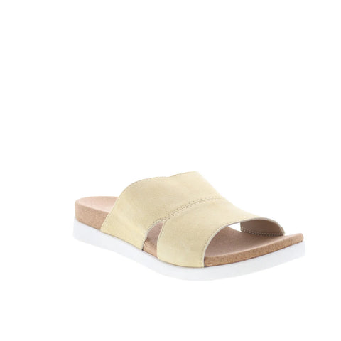 Spenco Sunrise Slide SP1218CHA Womens Beige Suede Slides Sandals Shoes