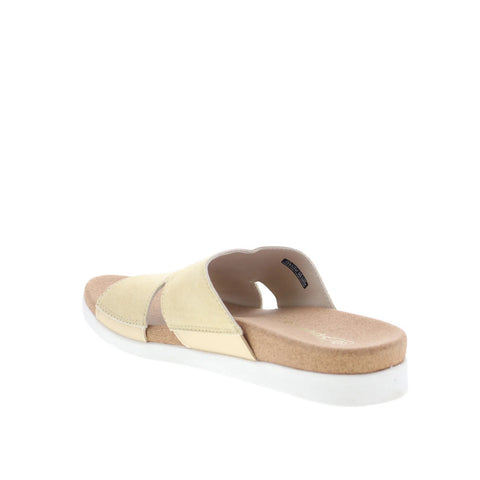 Spenco Sunrise Slide SP1218CHA Womens Beige Suede Slides Sandals Shoes