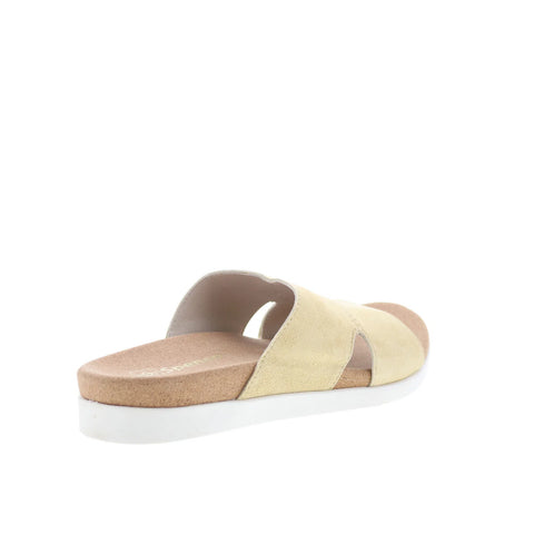 Spenco Sunrise Slide SP1218CHA Womens Beige Suede Slides Sandals Shoes