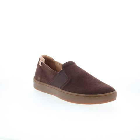 Spenco Backside Slip-On SP2004FFR Mens Brown Suede Lifestyle Sneakers Shoes
