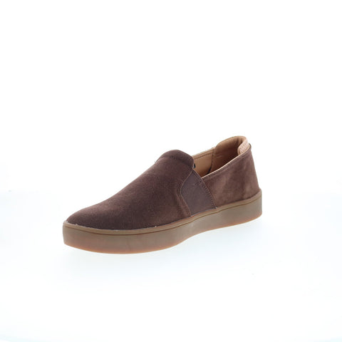 Spenco Backside Slip-On SP2004FFR Mens Brown Suede Lifestyle Sneakers Shoes
